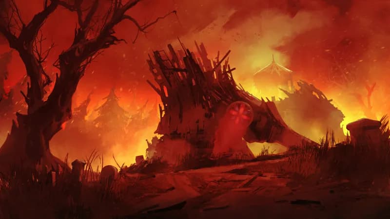 Forgotten Chapel map, Forest Fire variant