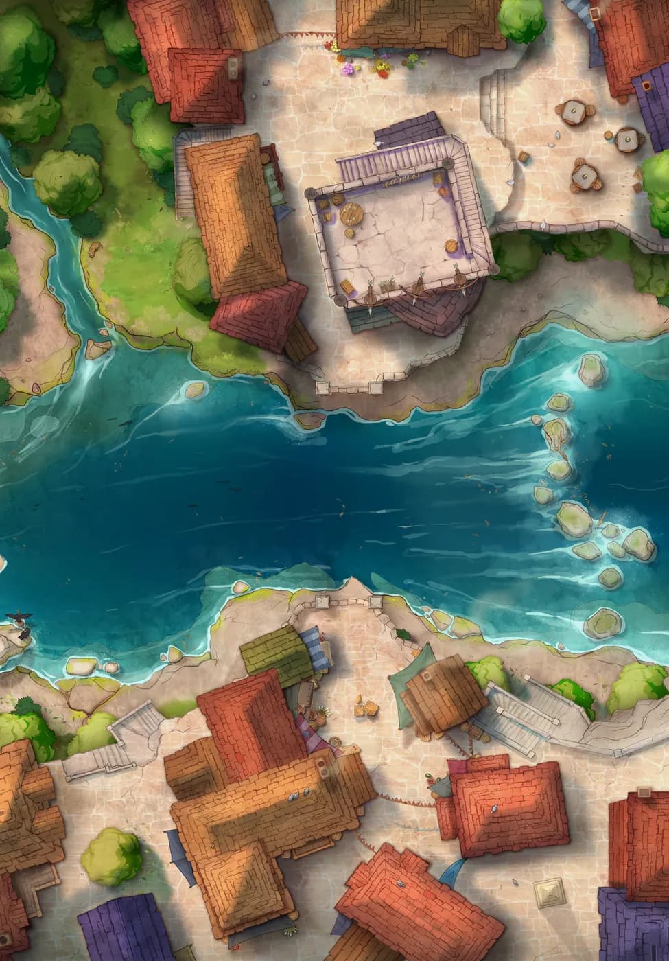 Bridge Town map, No Bridge Day variant thumbnail