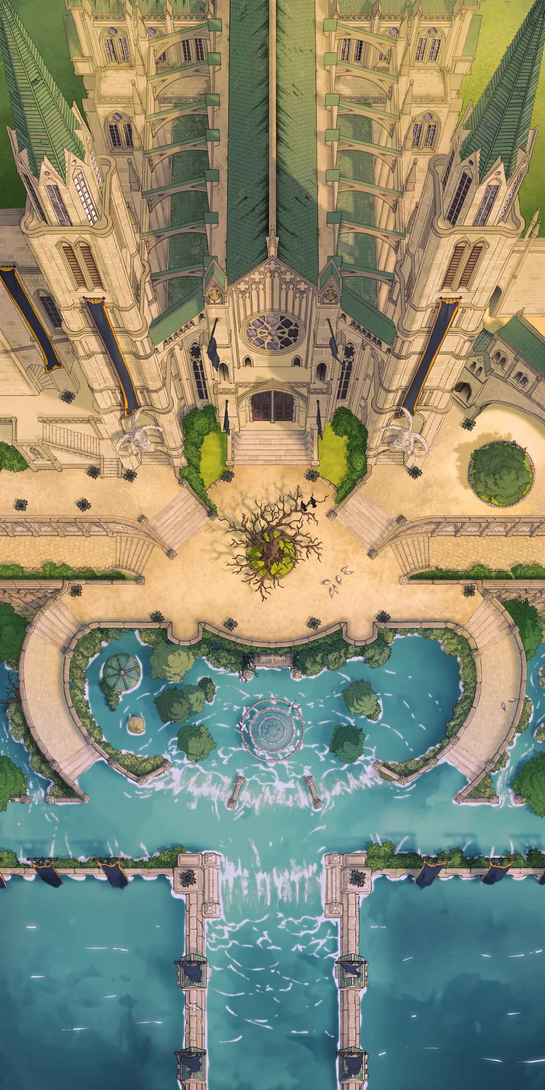 Grand Cathedral map, Flood Day variant thumbnail