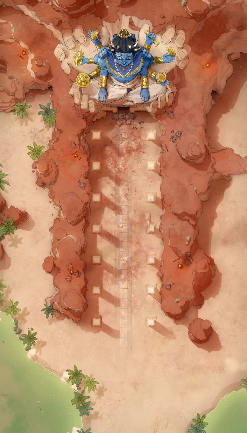 Necropolis Entrance map, Bandit Barricade Day variant thumbnail