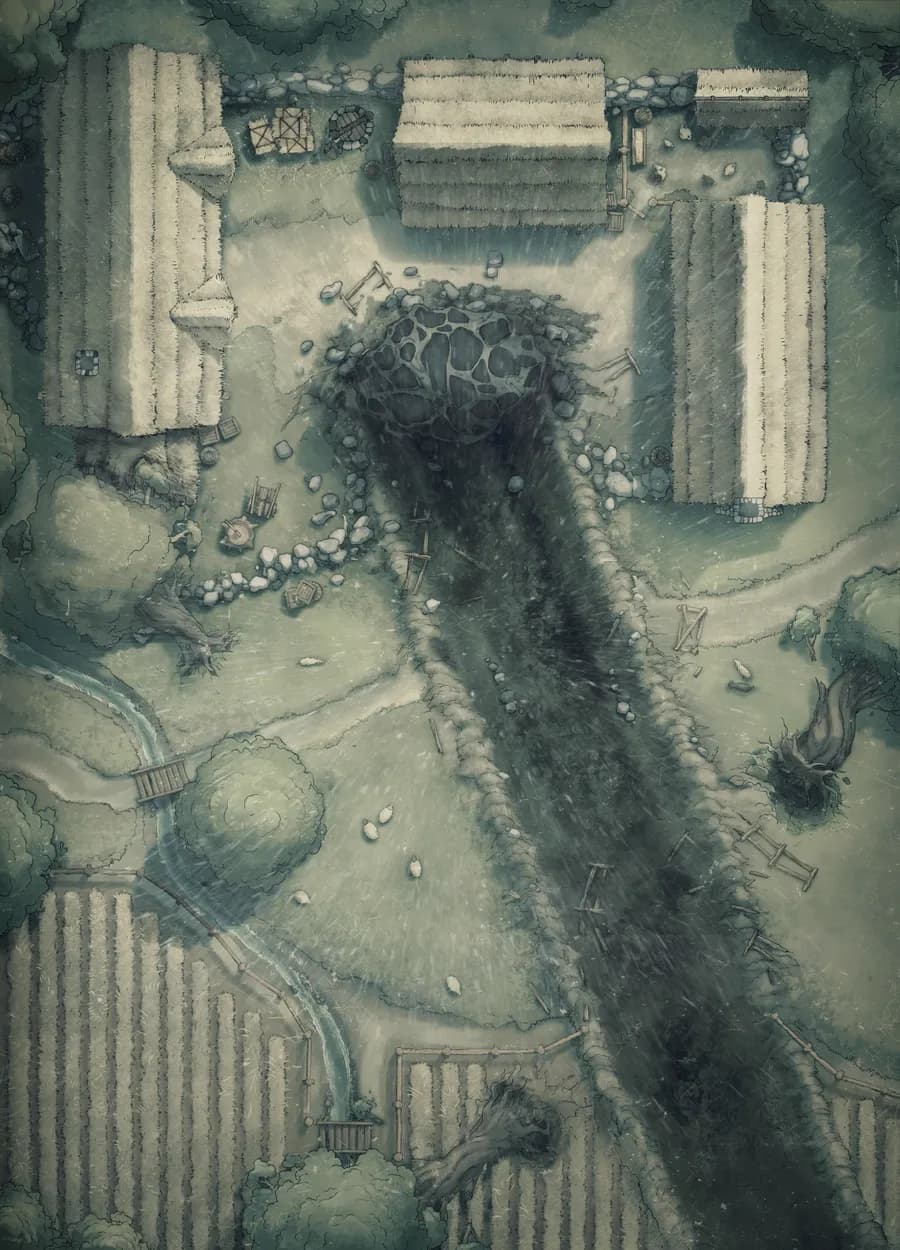 Impact Site map, Meteor Rain variant thumbnail