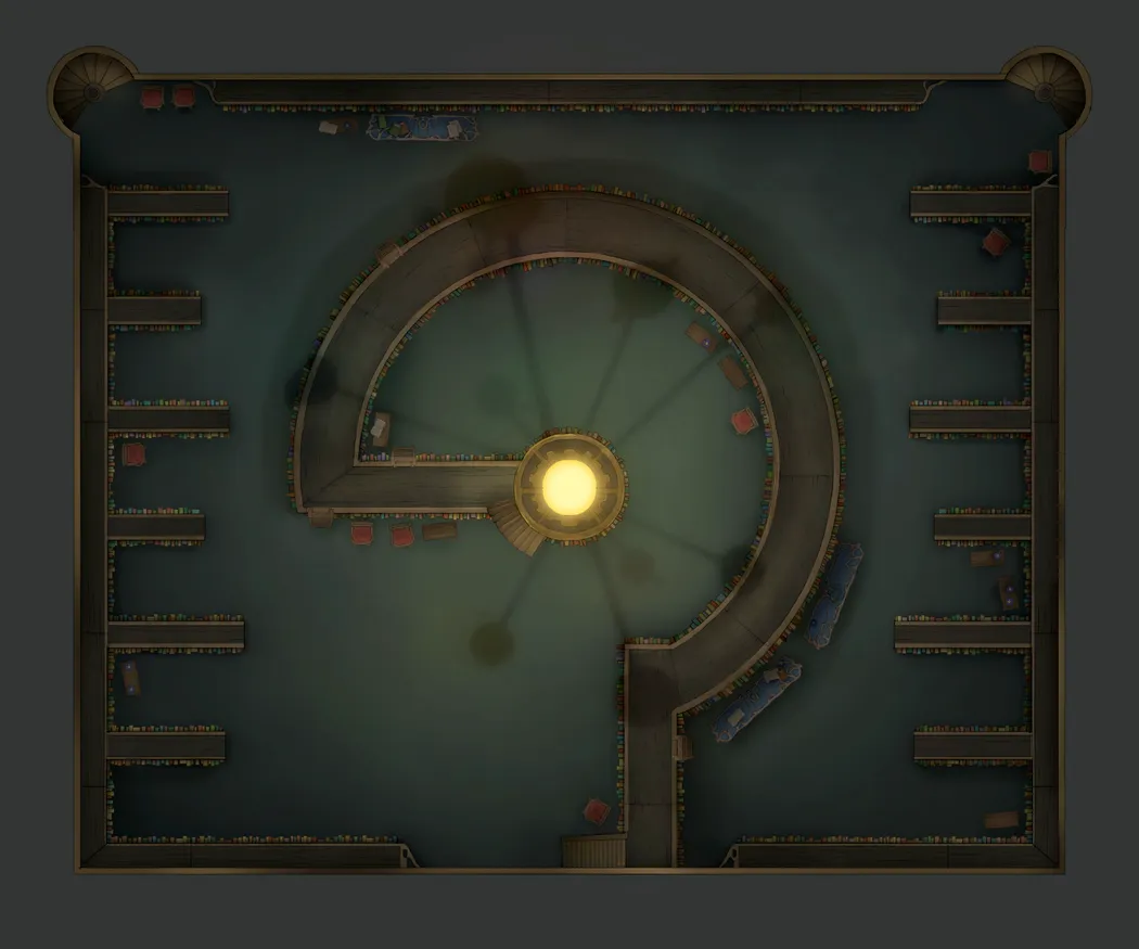 Great Library map, B2 Orrery Shadow Planets Day variant thumbnail