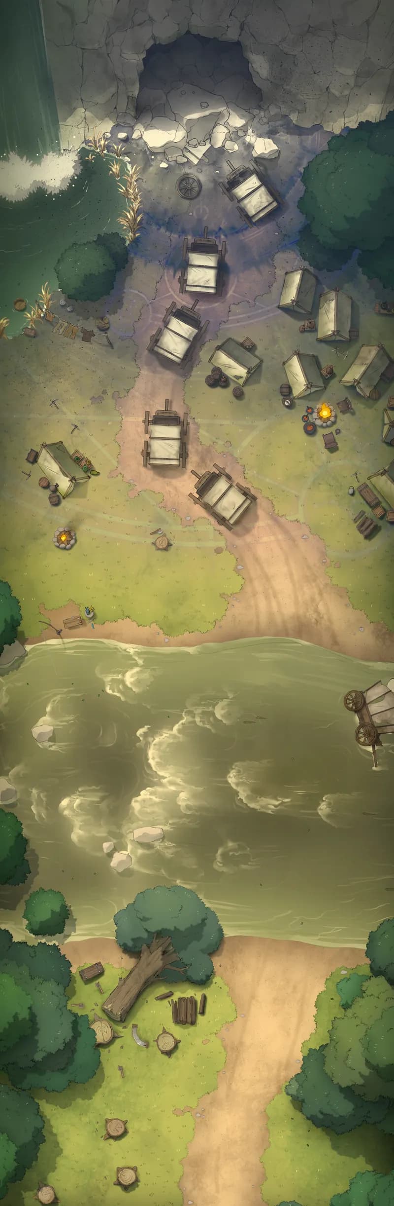 Caravan Roadblock map, Arcane Explosion Day variant thumbnail