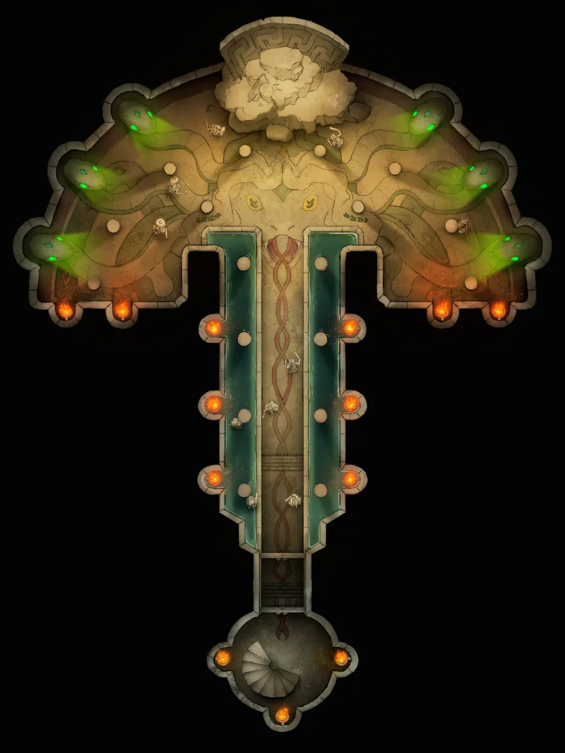 Temple of the Medusa Throne map, Activated variant thumbnail