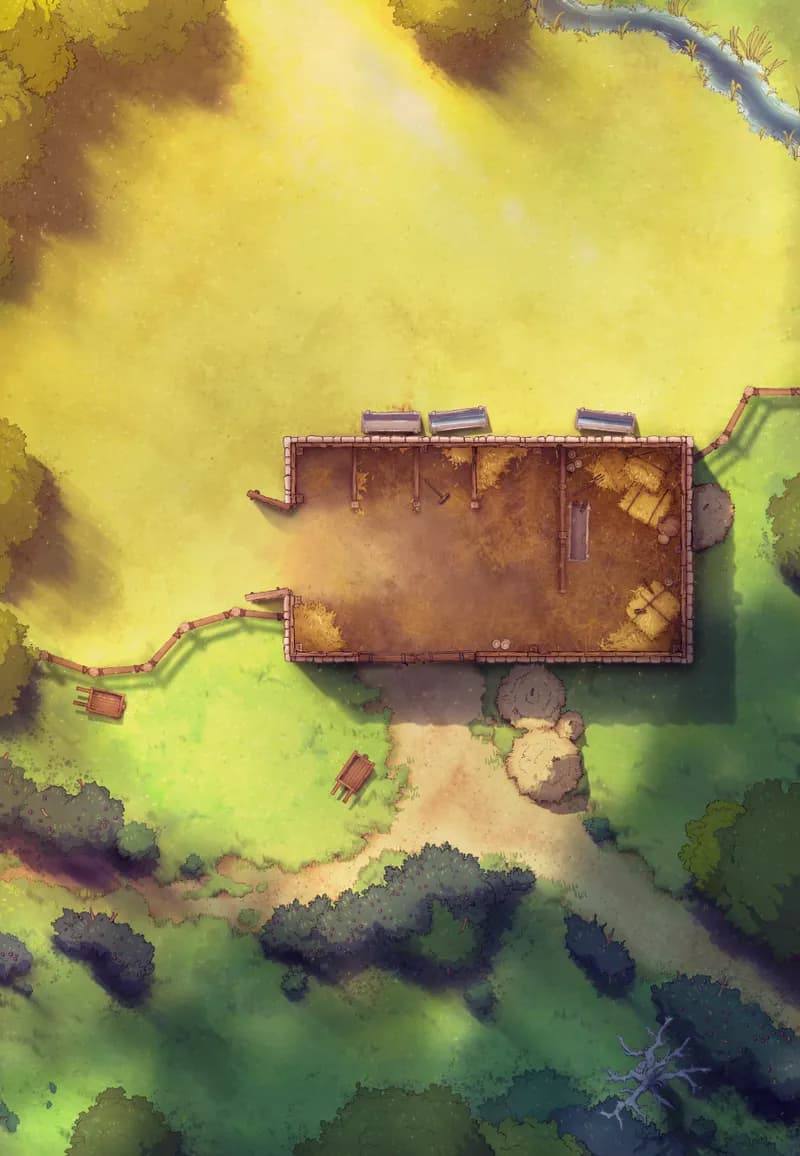 Ages of the Vale: Barn map, Indoors Sunset variant thumbnail