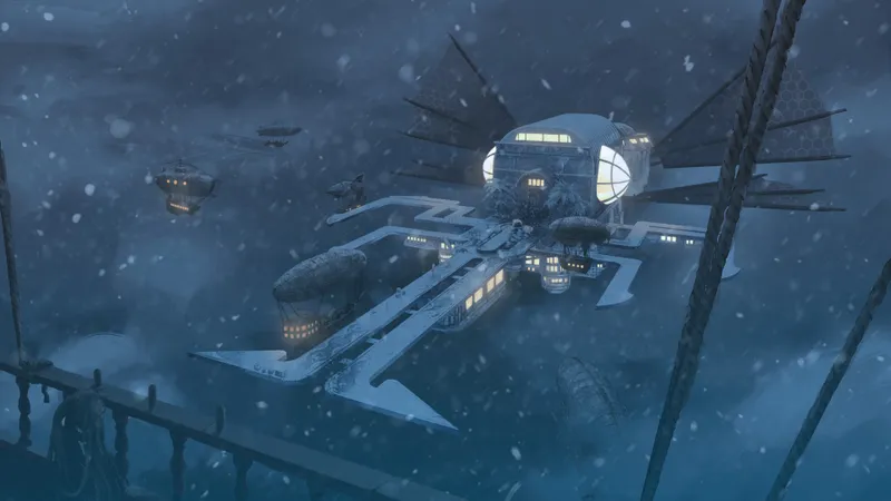 Airship Port map, Winter variant