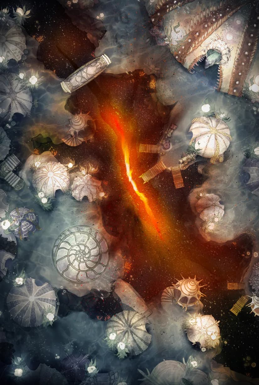 Merfolk Marina map, Fire Plane Portal variant