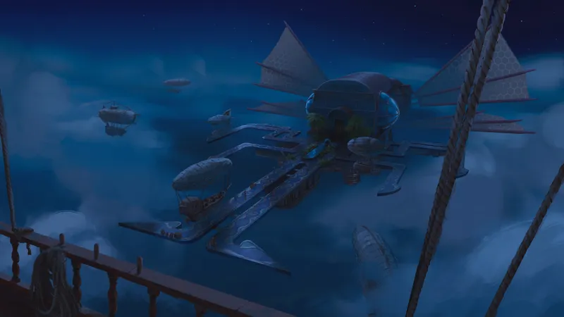 Airship Port map, Dark variant