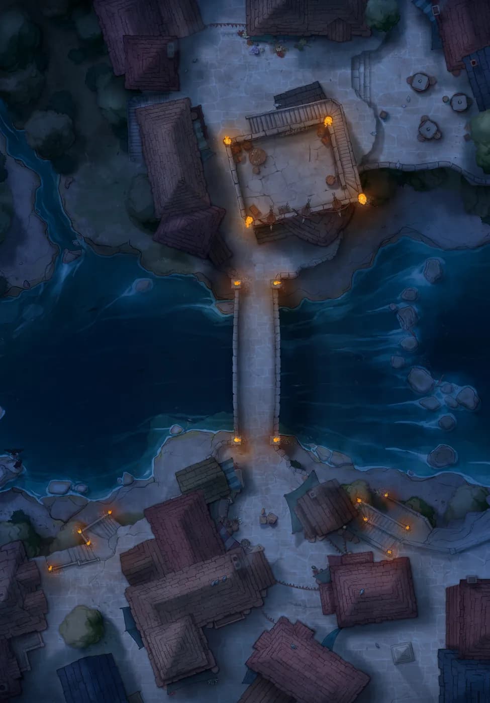 Bridge Town map, Original Torch variant thumbnail