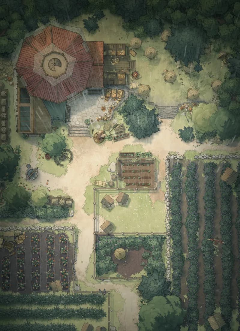 Tranquil Apiary map, Rain variant thumbnail