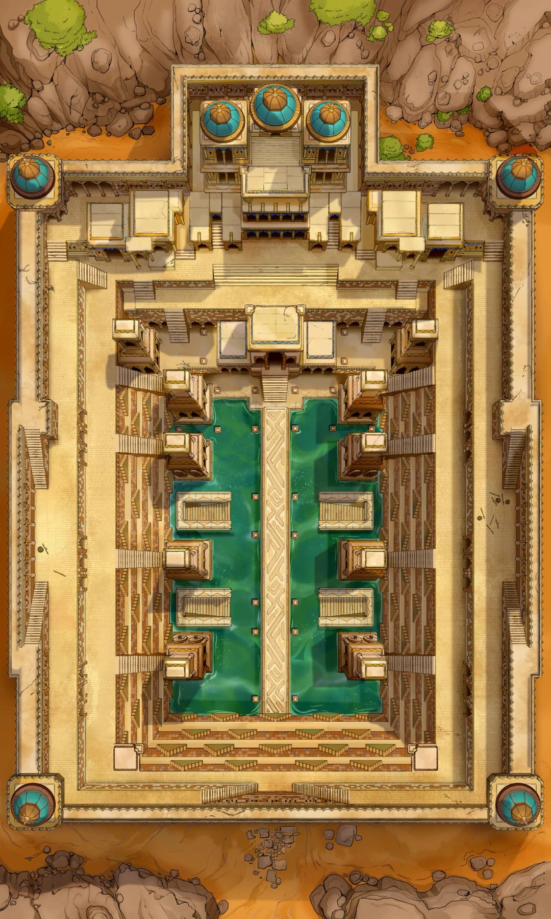 Ancient Stepwell map, Original Day variant