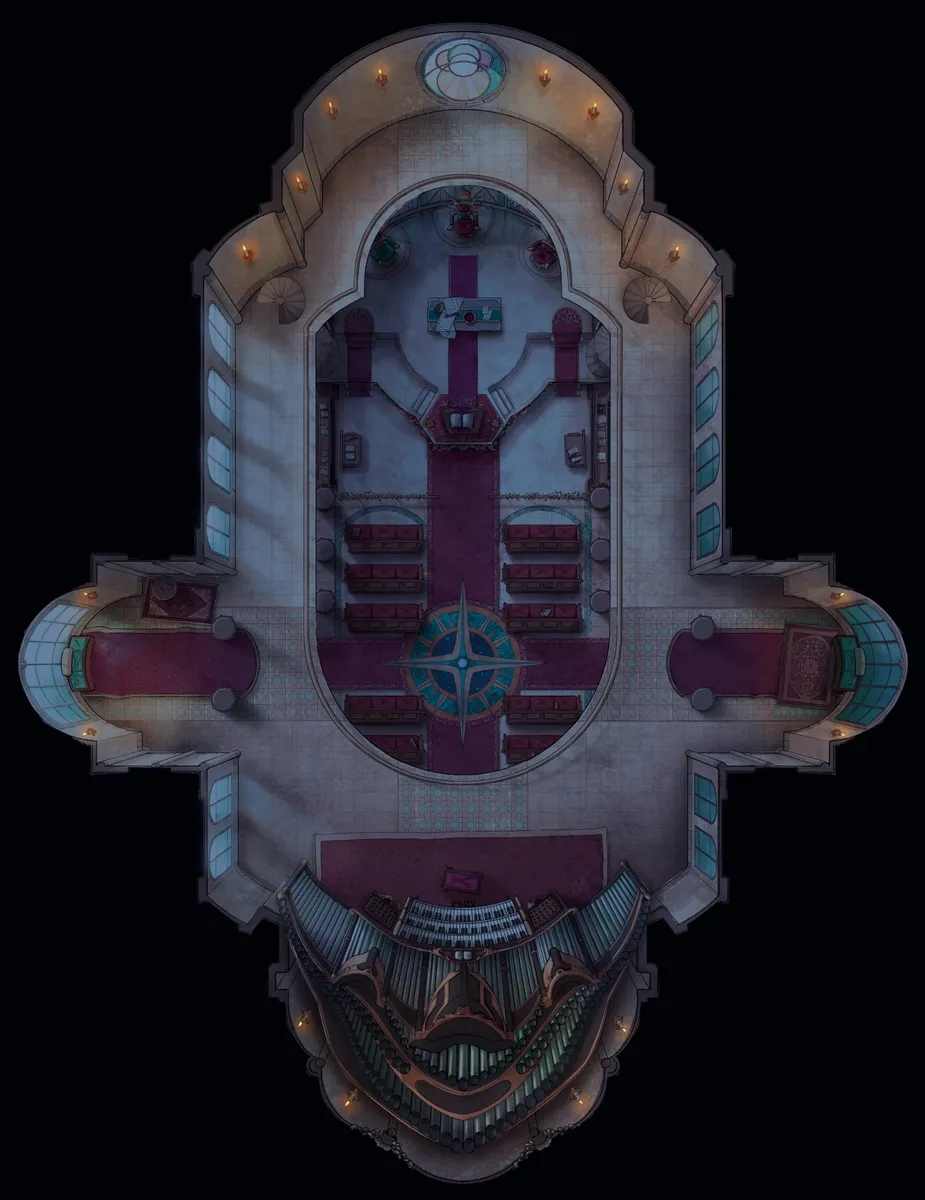 Solar Cathedral map, Light Night Top Floor variant thumbnail