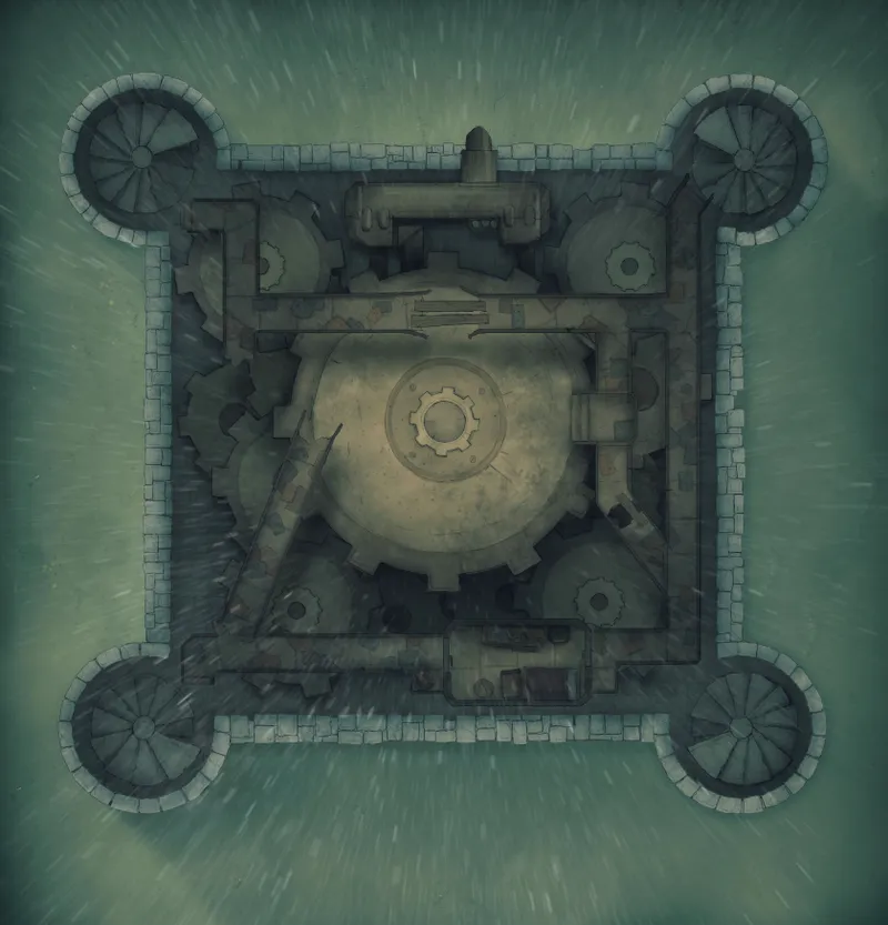 Grounded Castle map, Engine Room Day Rain variant thumbnail