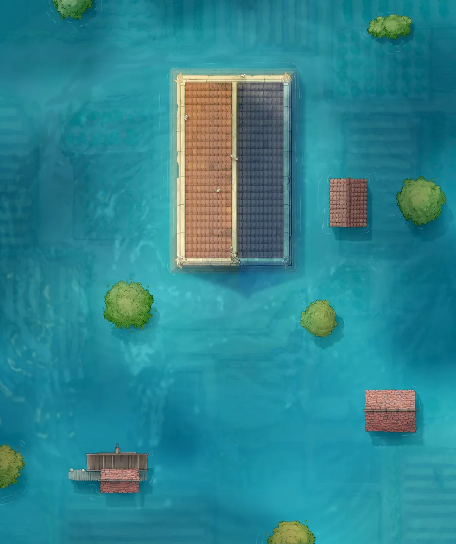 Temple Pastures map, Flooded variant thumbnail