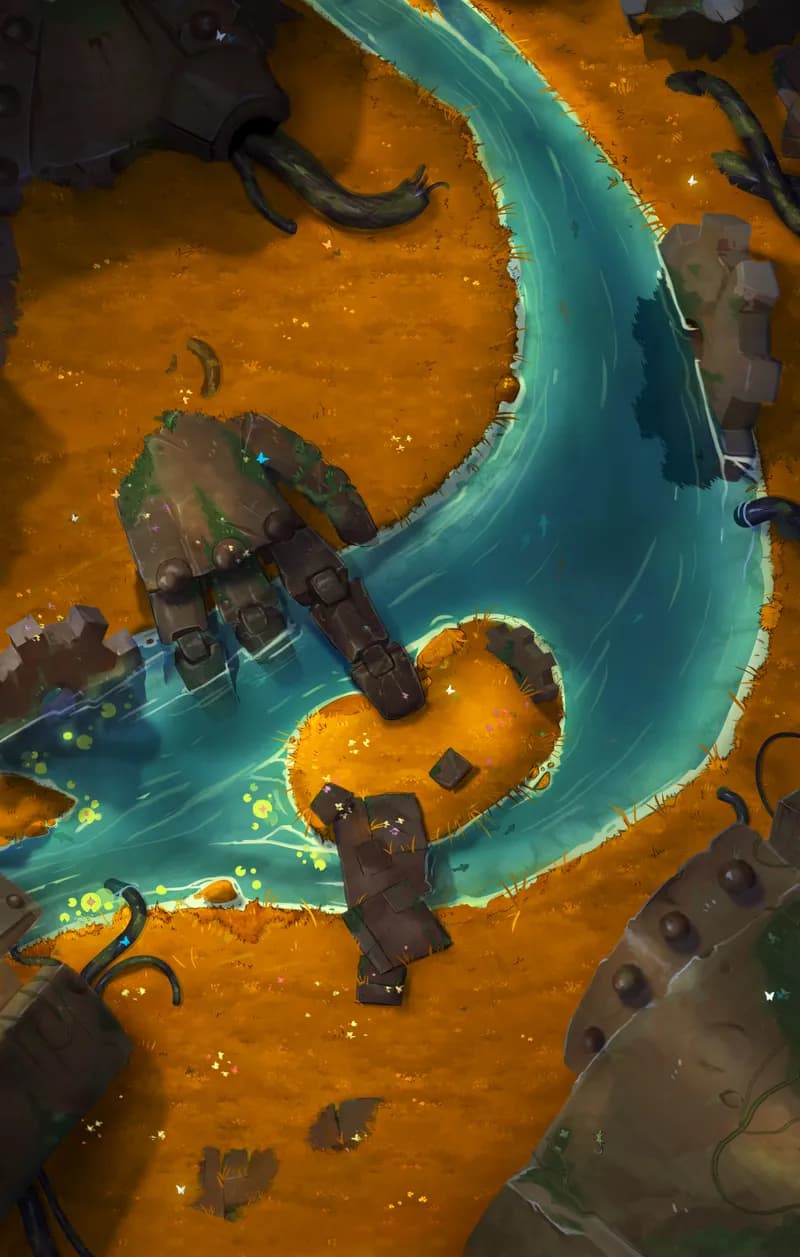 Warforged Titan Scrapyard map, Ochre variant thumbnail