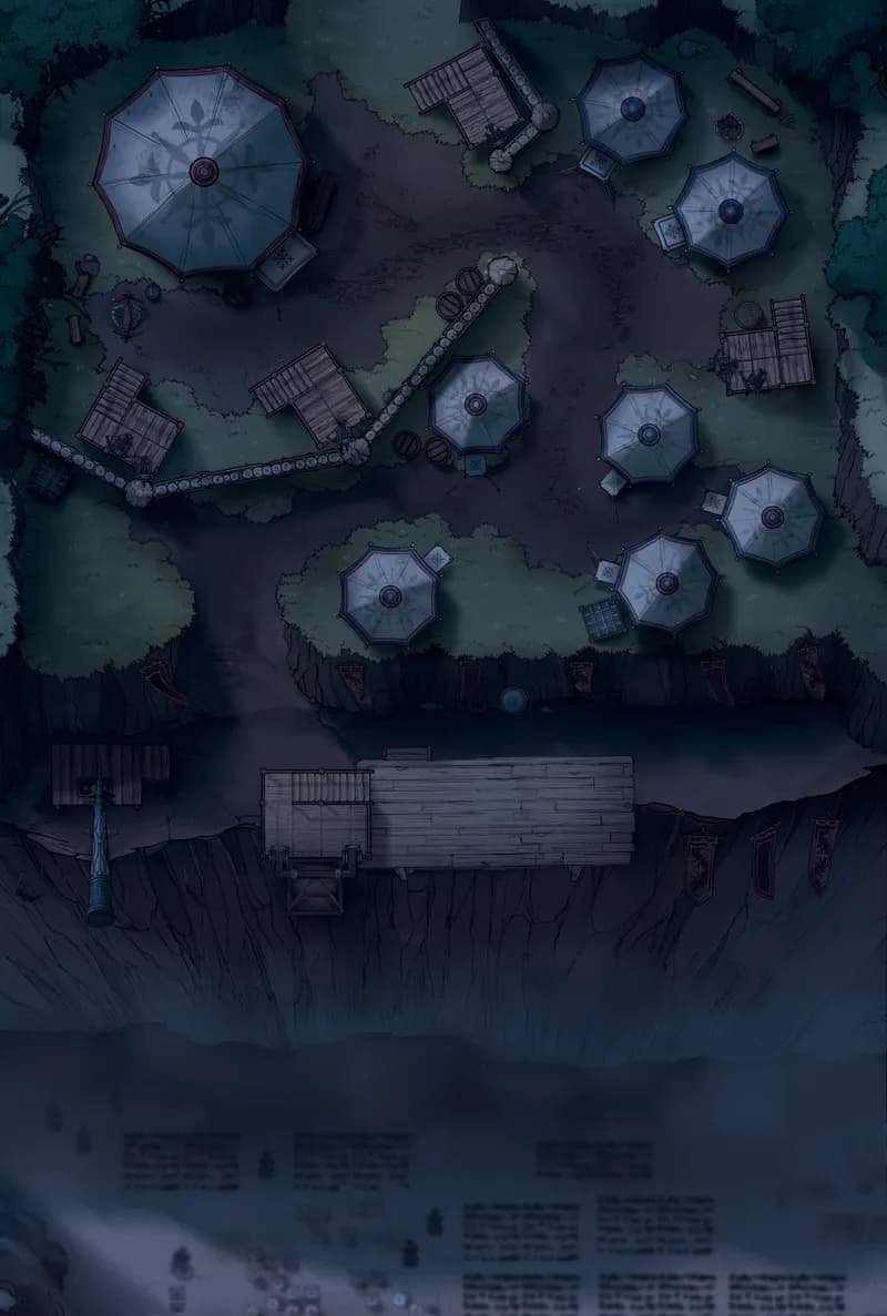 Clifftop Warcamp map, Original Night variant thumbnail