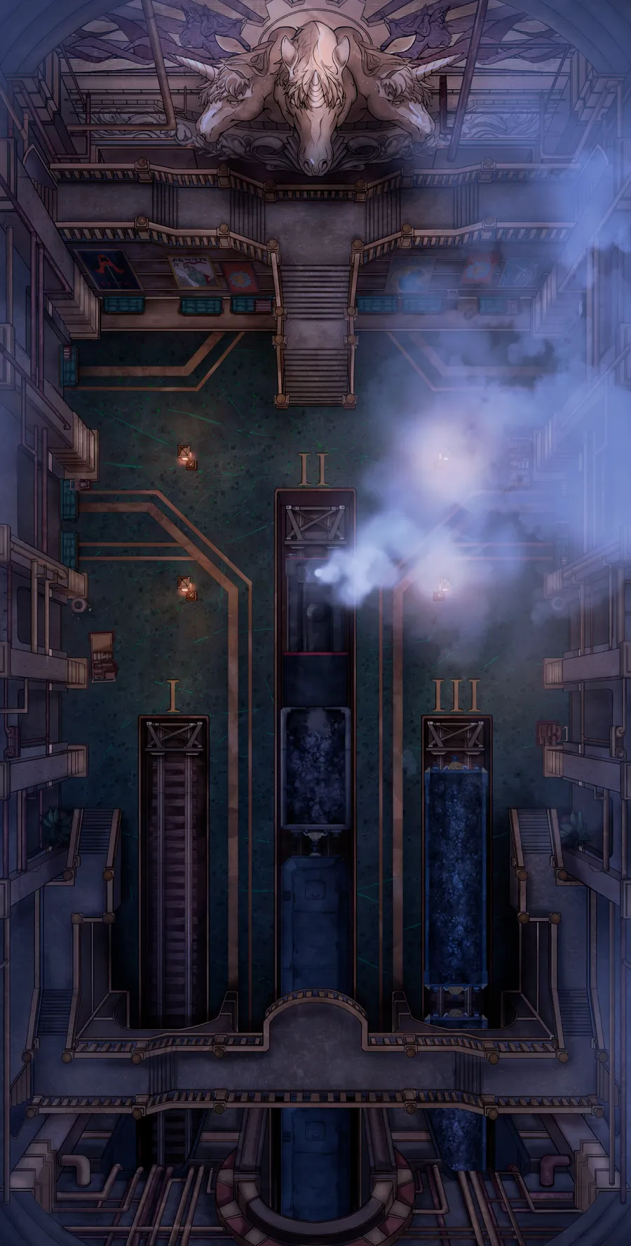 Train Station Platforms map, Steam Train Night variant thumbnail