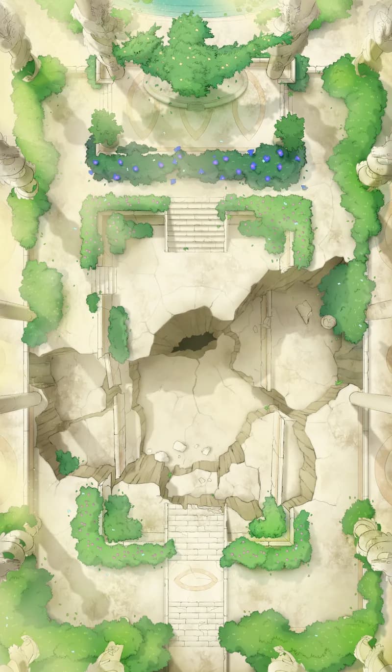 Ruined Courtyard map, Original Day variant thumbnail