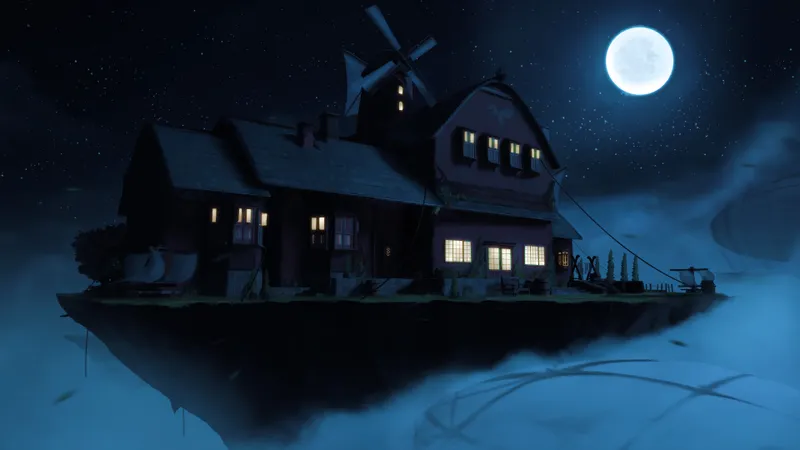 Gryphon Roost Inn map, Clear Sky variant