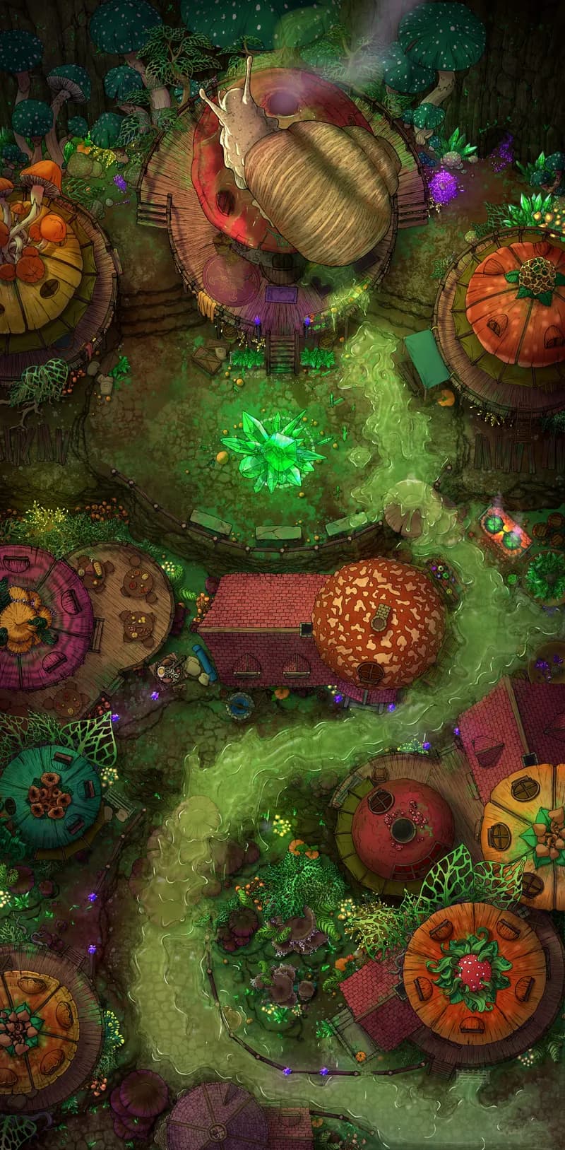 Gnome City Centre map, Snail Trail Day variant thumbnail