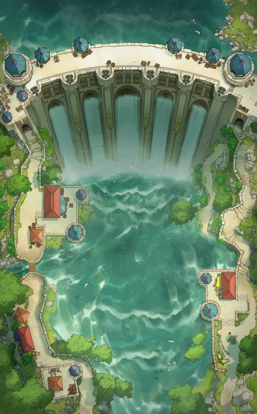 Fortified Dam map, Flood Day variant thumbnail
