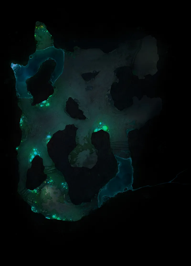 Bone Mill Lair map, Bioluminescent Blue variant thumbnail