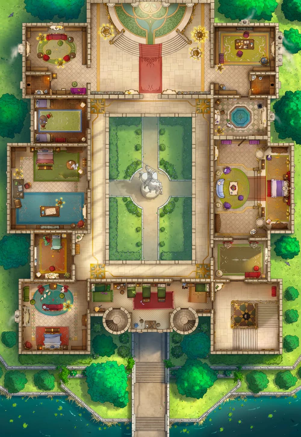 Palace Inner Court map, Second Floor Original Day variant thumbnail