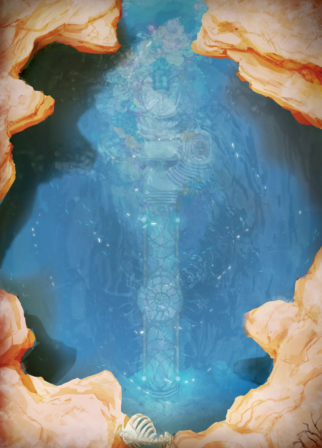 Desert Canyon map, Beneath The Waves variant