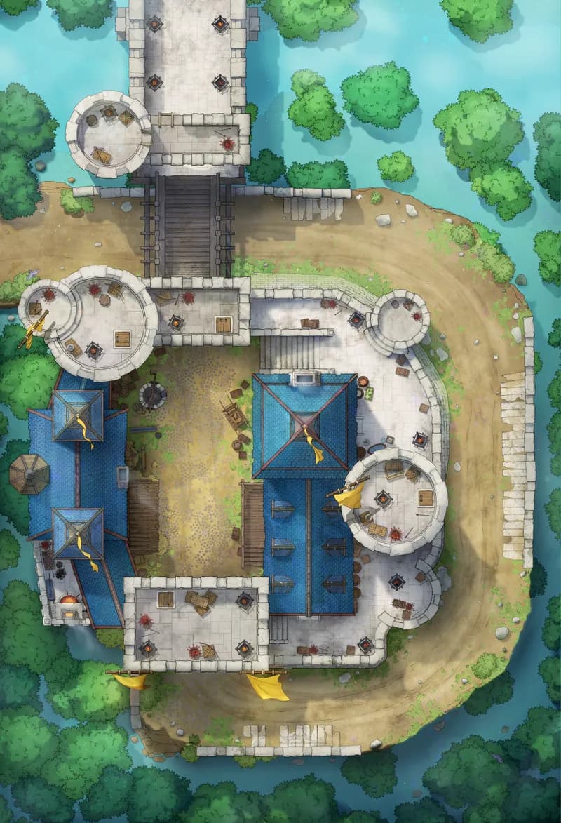 Riverwood Toll Castle map, Flooded variant thumbnail