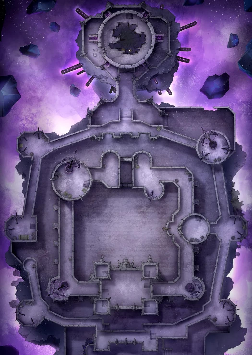 Shadowfell Fortress Interior map, No Chains variant thumbnail