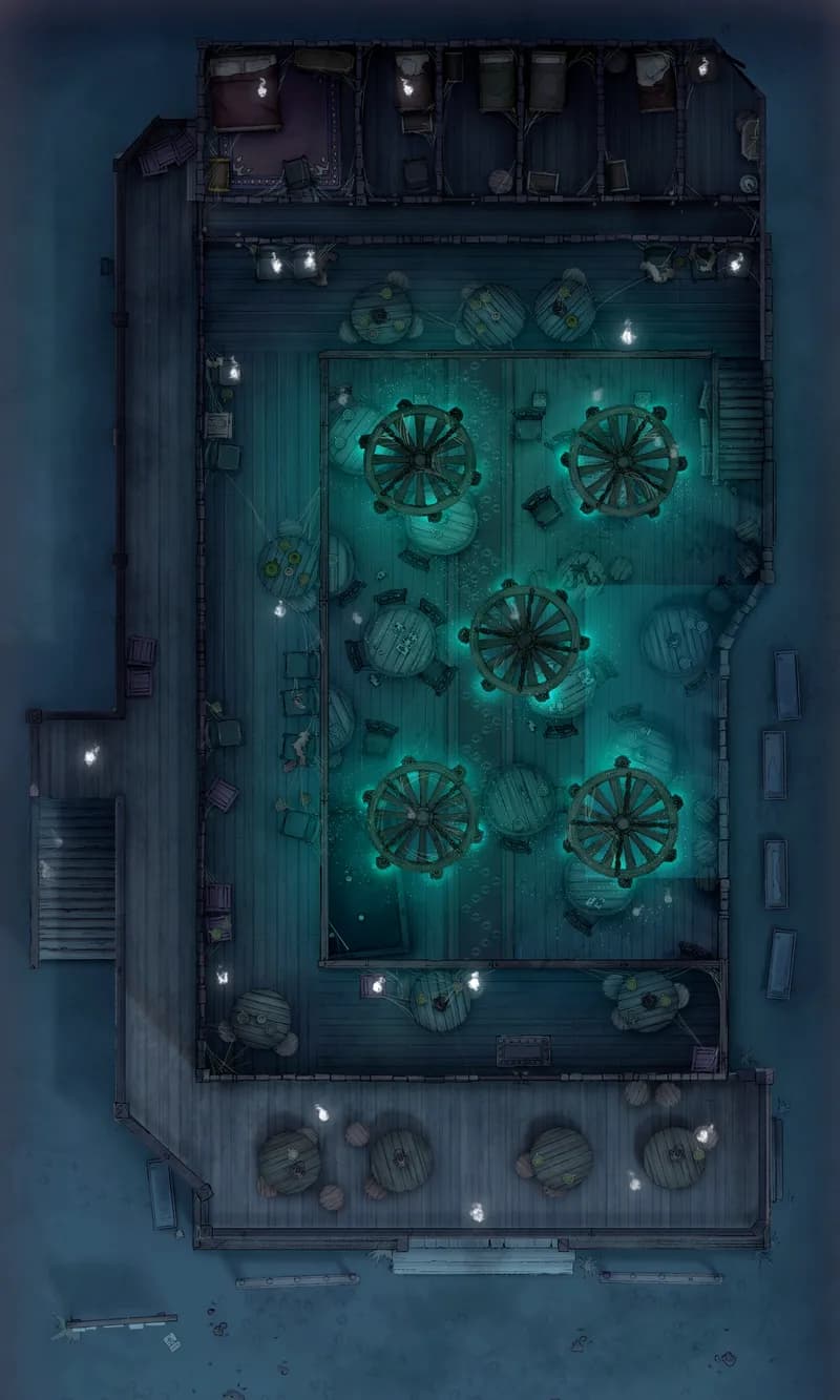 Wild West Saloon map, Top Floor Haunted Souls variant thumbnail