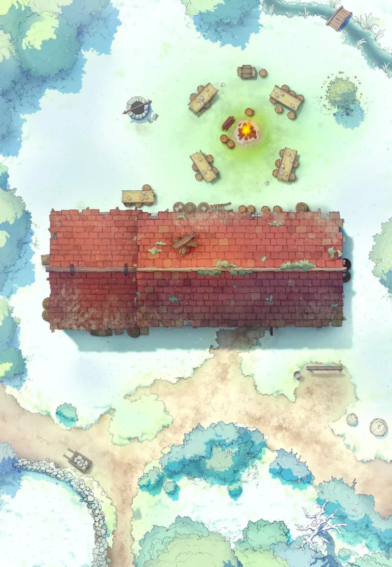 Ages of the Vale: Tavern map, Roof Winter Day variant thumbnail