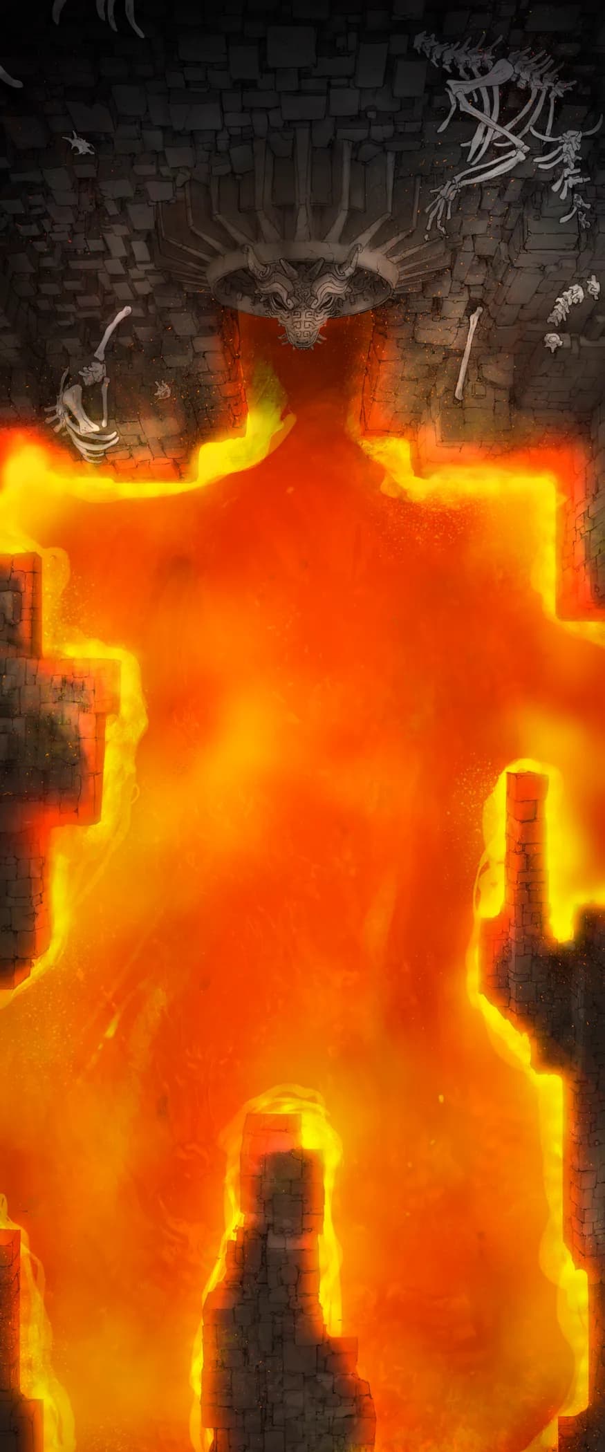 Dracolich Lair map, Lava variant