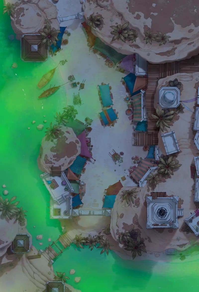 Beachside Bazaar map, Toxic variant thumbnail