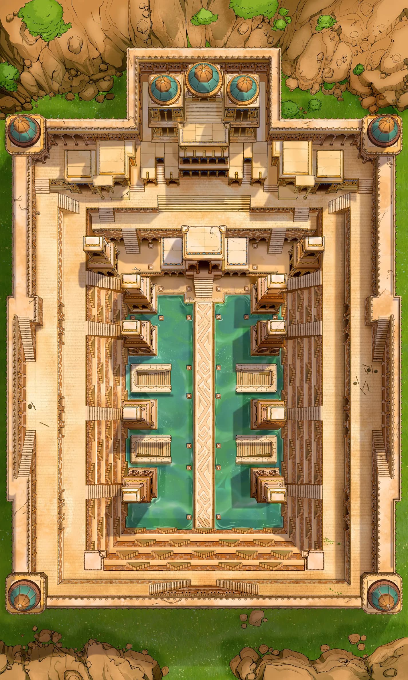 Ancient Stepwell map, Grasslands variant thumbnail