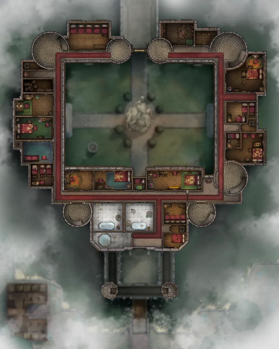 Palace Outer Court map, Second Floor Fog variant thumbnail