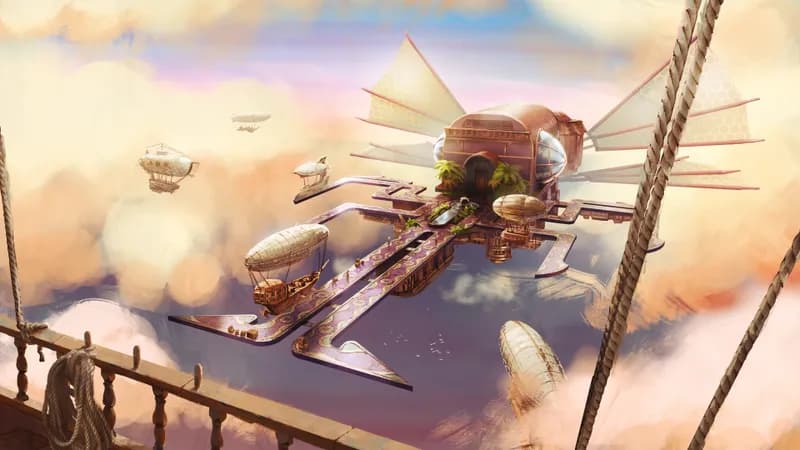 Airship Port map, Sunset variant