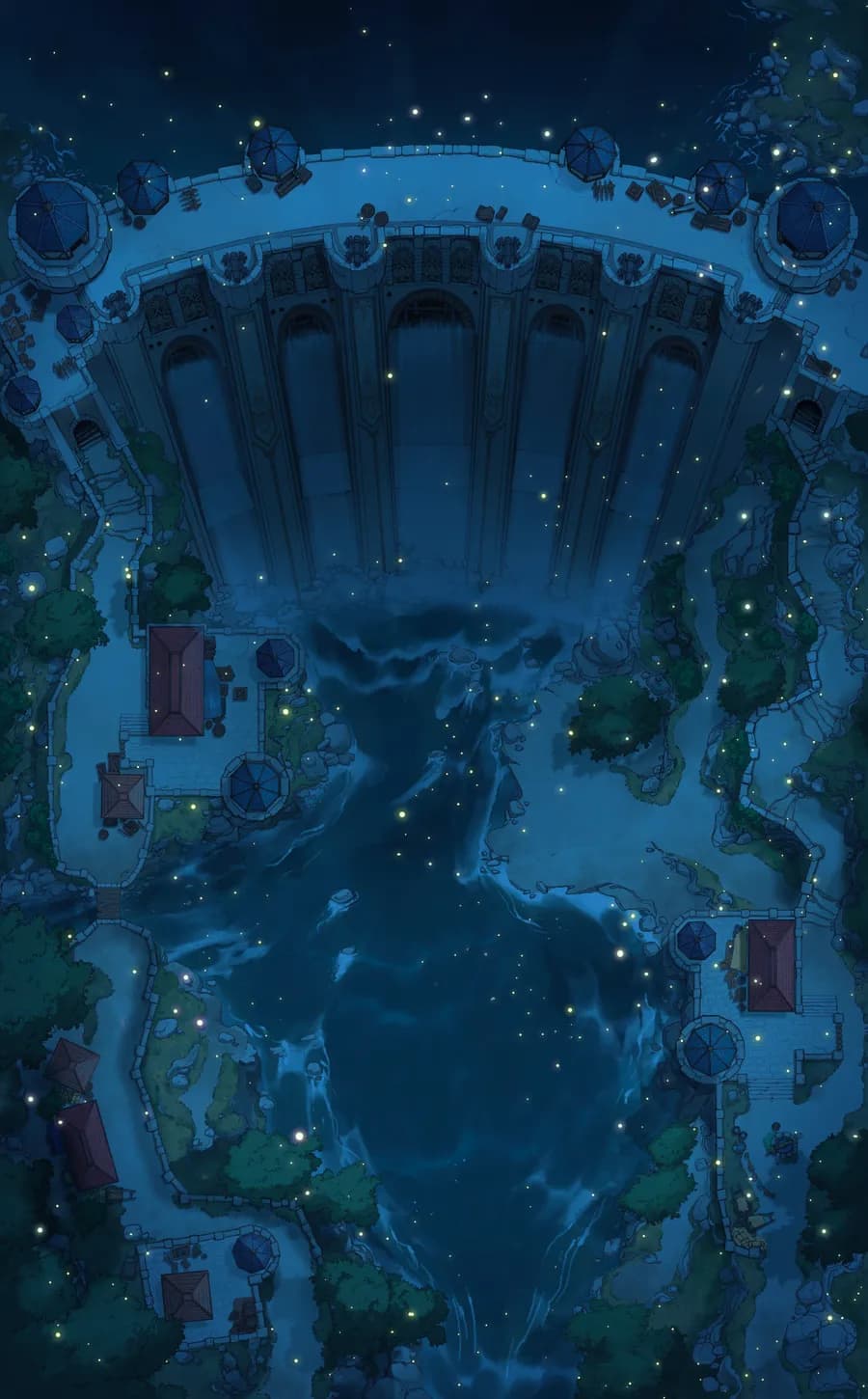 Fortified Dam map, Fireflies variant thumbnail