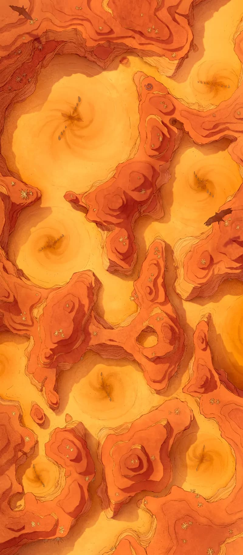 Antlion Canyon map, Antlion Day variant