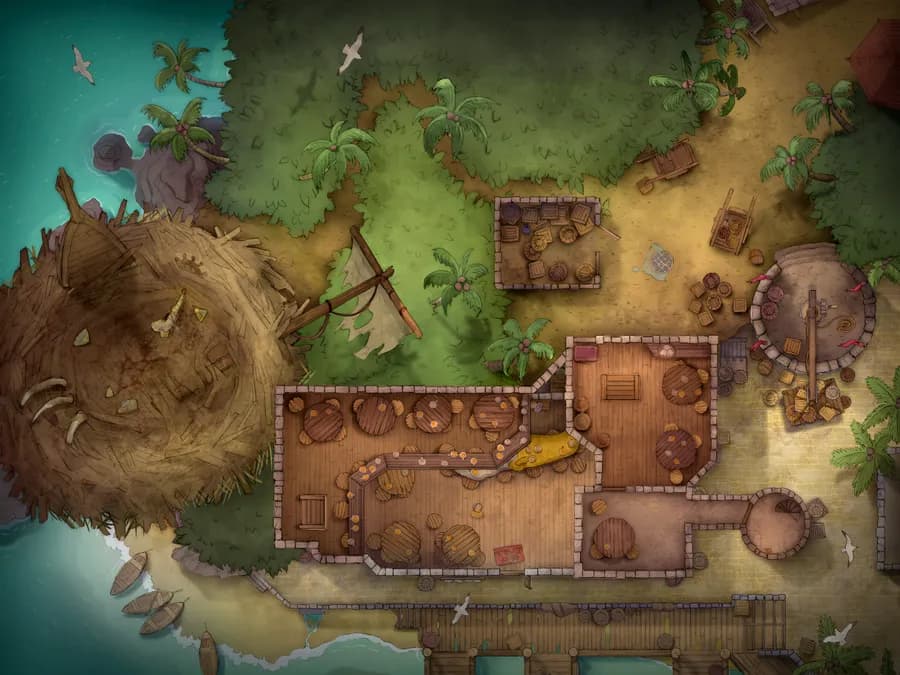 Pirate Port Tavern map, Top Level Day variant thumbnail