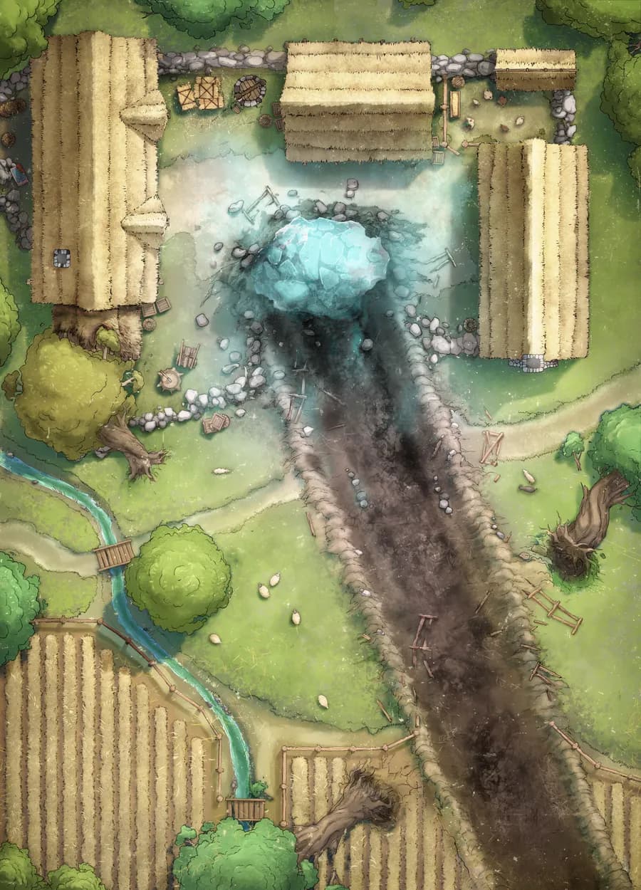 Impact Site map, Comet variant thumbnail