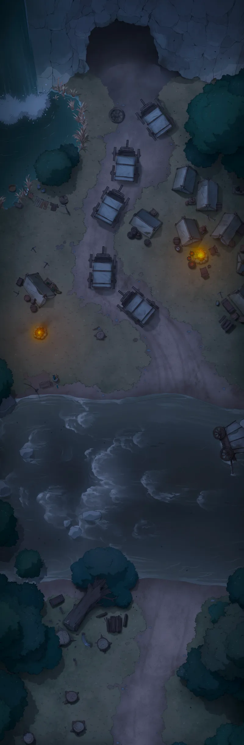 Caravan Roadblock map, No Roadblock Night variant thumbnail