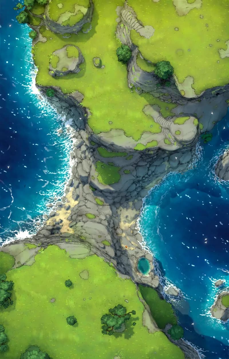 Ropebridge Chasm map, Natural variant thumbnail