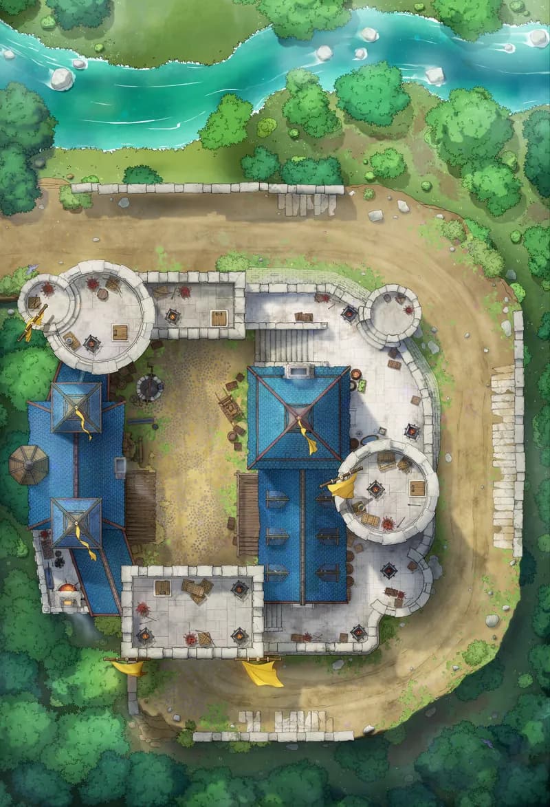 Riverwood Toll Castle map, No Bridge variant thumbnail