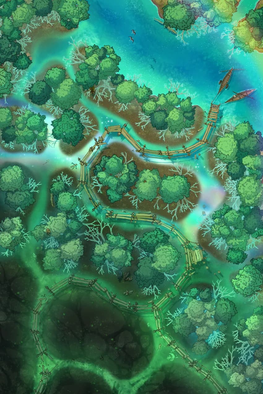 Mangrove Forest map, Purification variant thumbnail