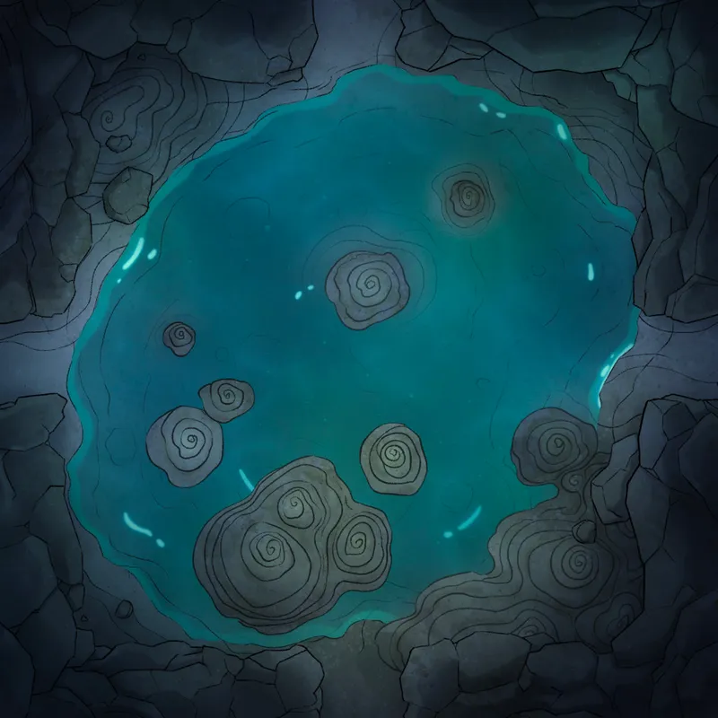 Modular Caves map, Underwater Springs Cenote Cave 01 variant thumbnail