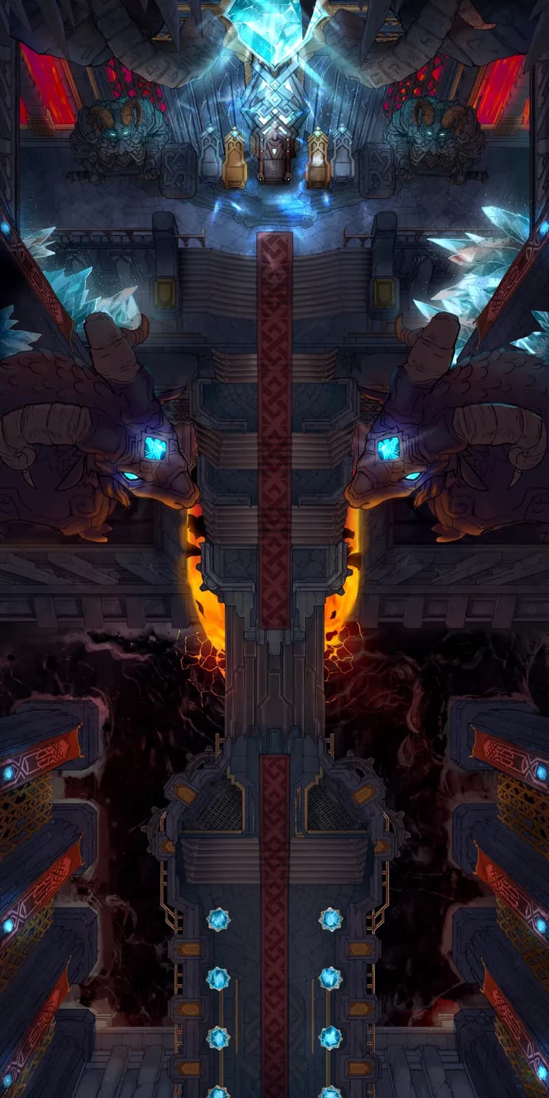 Dwarven Throne Hall map, Molten variant thumbnail