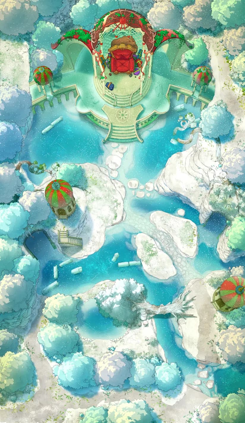 Nymph Fountain map, Santa variant thumbnail