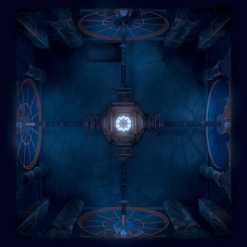 Arcane Clocktower map, Non Magical Clock Room Night variant thumbnail
