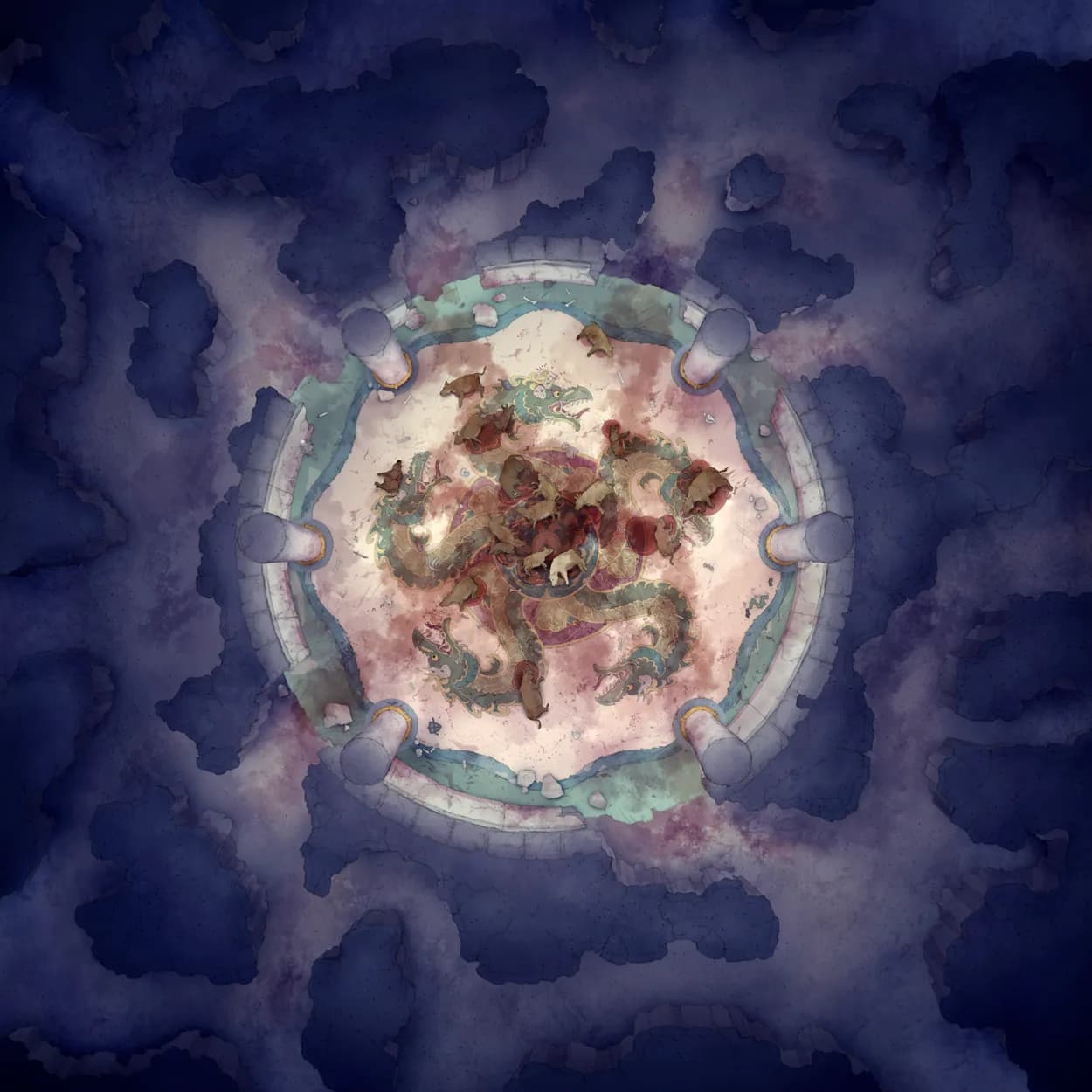 Ancient Hydra Lair map, Missing Herd variant thumbnail